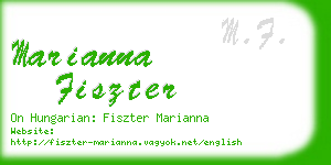 marianna fiszter business card